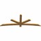 Ekena Millwork Alberta Rough Sawn Timber Gable Bracket, Western Red Cedar, 84"W x 31"H x 2"D x 4"F, 9/12 Pitch GBW084X31X0204ALB00RWR - alternate 2
